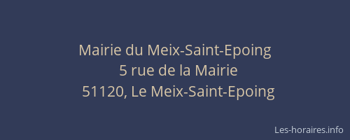Mairie du Meix-Saint-Epoing