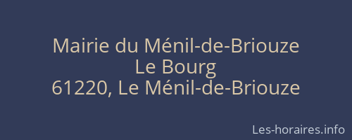 Mairie du Ménil-de-Briouze