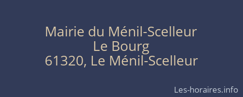 Mairie du Ménil-Scelleur