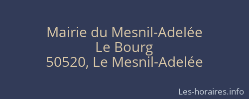 Mairie du Mesnil-Adelée