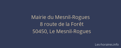 Mairie du Mesnil-Rogues