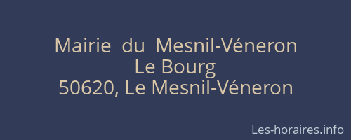 Mairie  du  Mesnil-Véneron