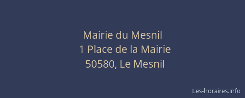 Mairie du Mesnil
