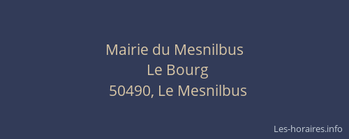 Mairie du Mesnilbus