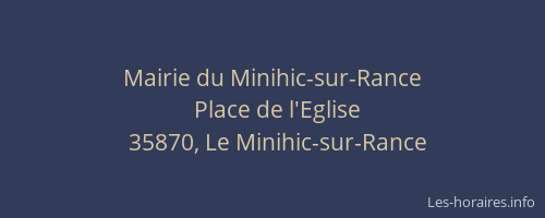 Mairie du Minihic-sur-Rance