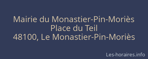 Mairie du Monastier-Pin-Moriès