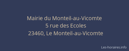 Mairie du Monteil-au-Vicomte