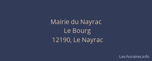 Mairie du Nayrac