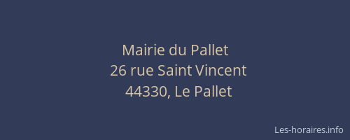 Mairie du Pallet