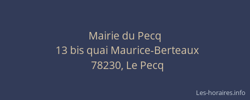 Mairie du Pecq