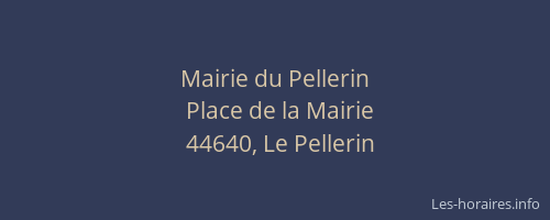 Mairie du Pellerin