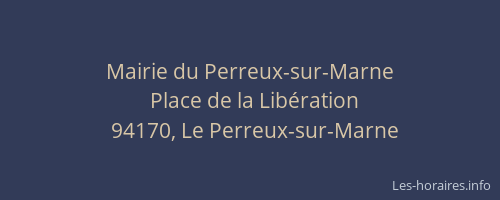 Mairie du Perreux-sur-Marne