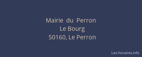Mairie  du  Perron