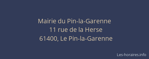 Mairie du Pin-la-Garenne