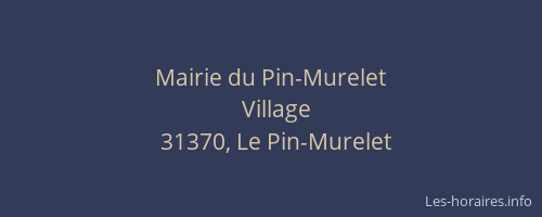 Mairie du Pin-Murelet