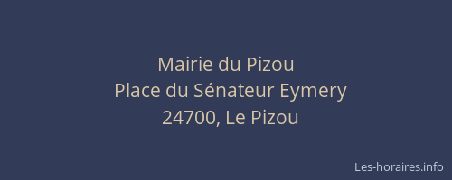 Mairie du Pizou
