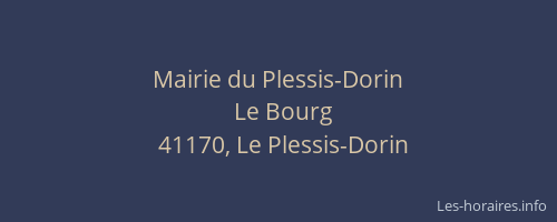 Mairie du Plessis-Dorin