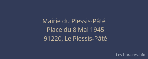 Mairie du Plessis-Pâté