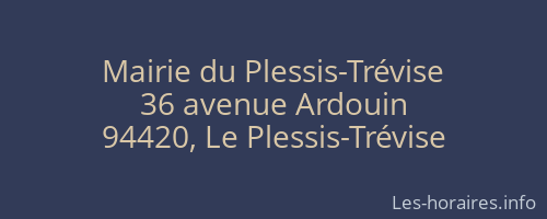 Mairie du Plessis-Trévise