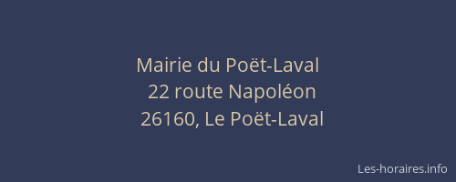 Mairie du Po&euml;t-Laval