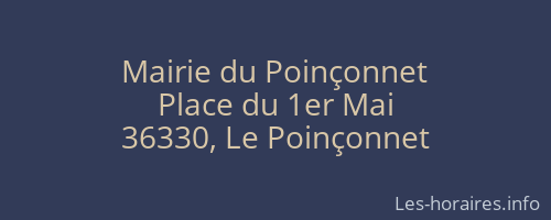 Mairie du Poinçonnet