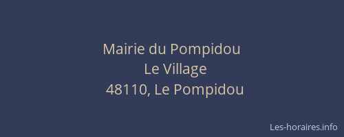 Mairie du Pompidou