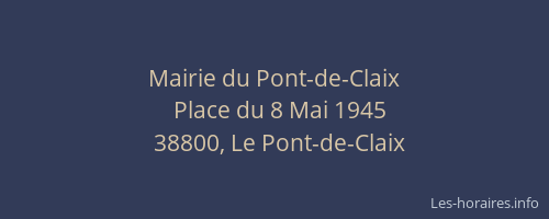 Mairie du Pont-de-Claix