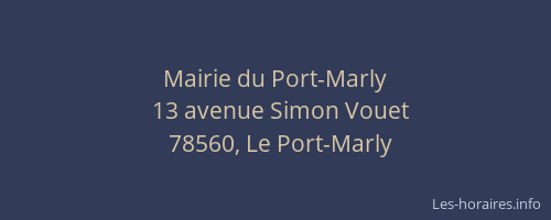 Mairie du Port-Marly