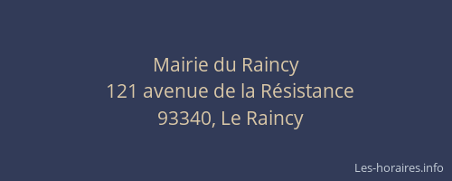 Mairie du Raincy