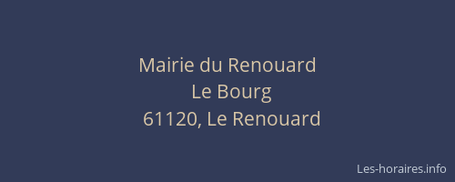 Mairie du Renouard
