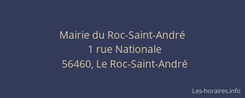 Mairie du Roc-Saint-Andr&eacute;