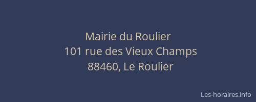 Mairie du Roulier