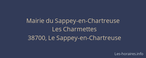 Mairie du Sappey-en-Chartreuse