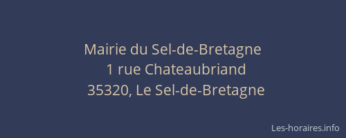 Mairie du Sel-de-Bretagne