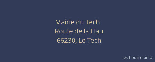 Mairie du Tech