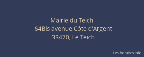 Mairie du Teich