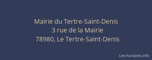 Mairie du Tertre-Saint-Denis