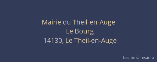 Mairie du Theil-en-Auge