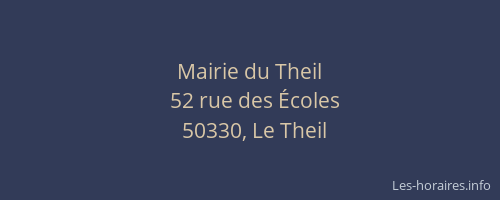 Mairie du Theil