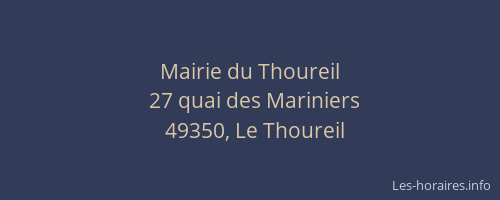 Mairie du Thoureil
