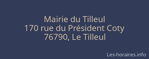 Mairie du Tilleul