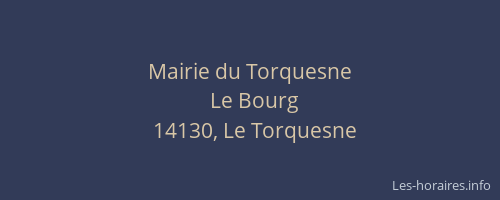 Mairie du Torquesne