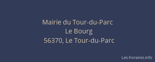 Mairie du Tour-du-Parc