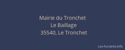 Mairie du Tronchet