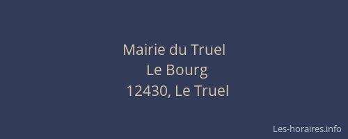Mairie du Truel