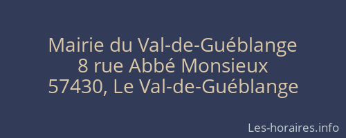 Mairie du Val-de-Guéblange