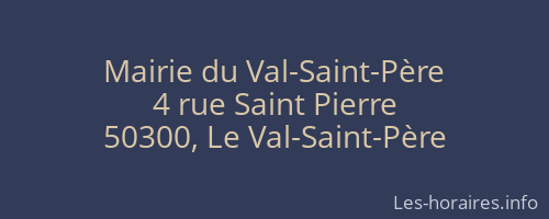Mairie du Val-Saint-Père