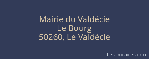 Mairie du Valdécie