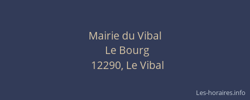 Mairie du Vibal
