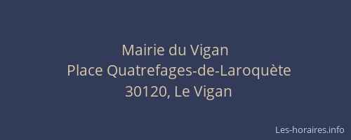 Mairie du Vigan